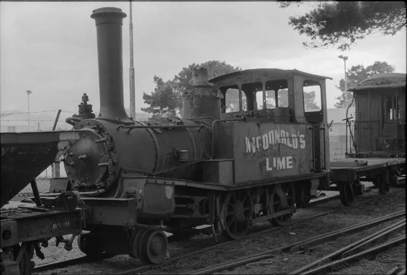 Photograph of lime works locomotive