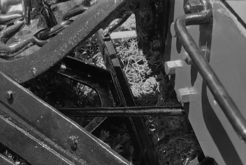 Photograph of cowcatcher on loco F 233