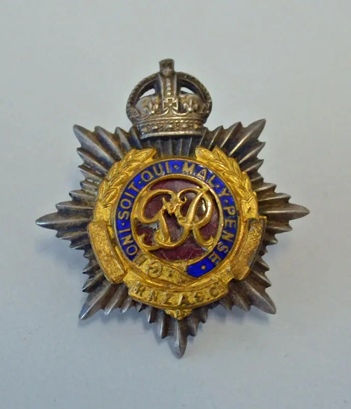 Hat Badge Royal New Zealand Army Service Corps