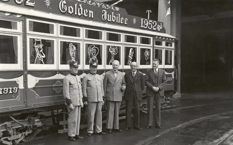 Golden Jubilee tram, 1952