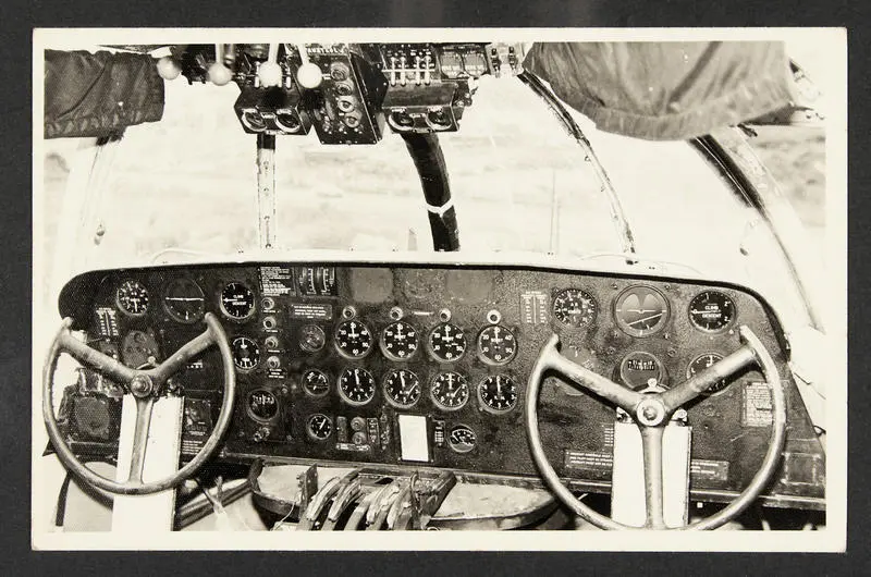 Print of interior of a flying boat