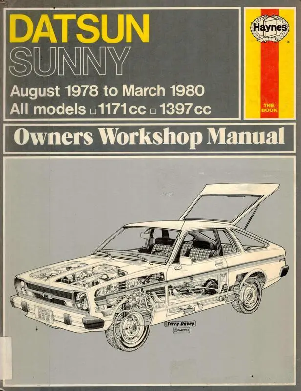 Datsun Sunny August 1978 to March 1980 Owners workshop manual