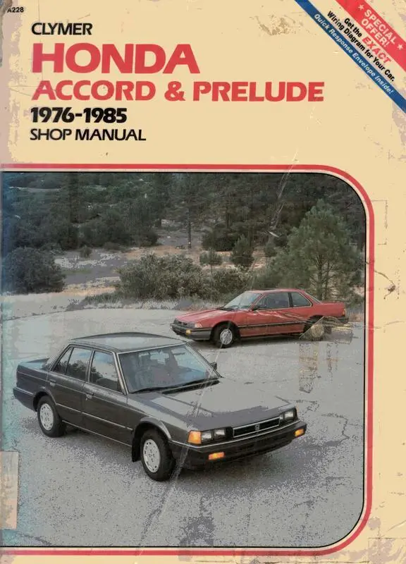 Honda Accord & Prelude 1976-1985 Shop Manual