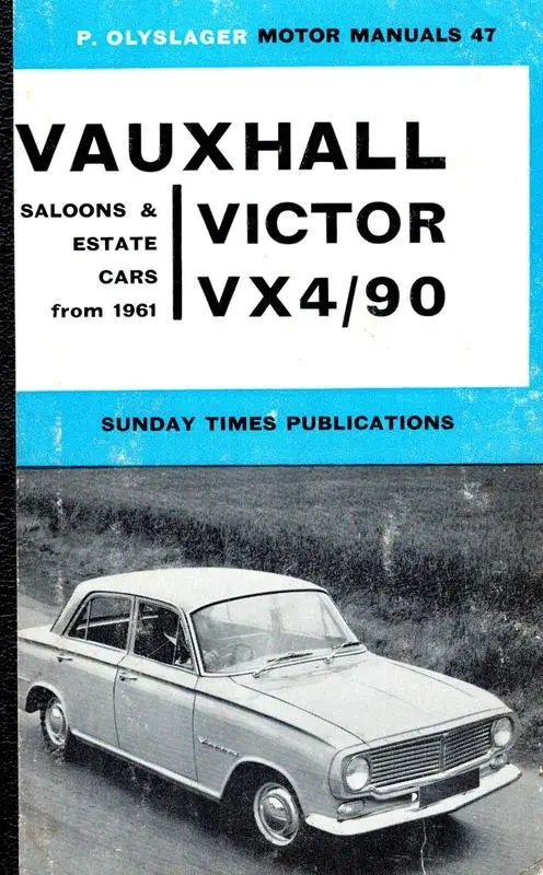 Vauxhall Victor VX 4/90 Saloons & Estate Cars from 1961