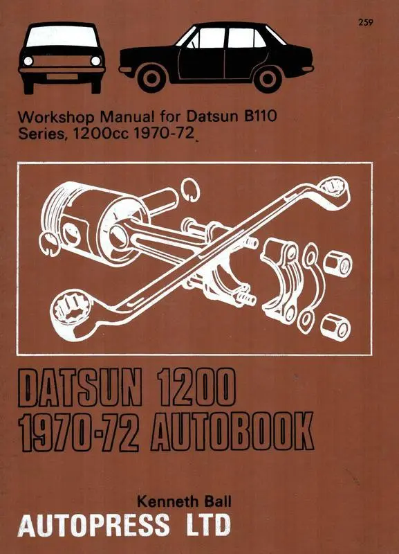 Datsun 1200 1970-72 autobook : workshop manual for Datsun B110 series, 1200cc 1970-72