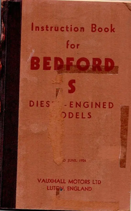Instruction book for Bedford S: Diesel-Engined Models