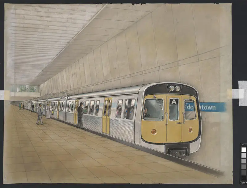 Auckland Rapid Transit: Concept for train A and downtown station