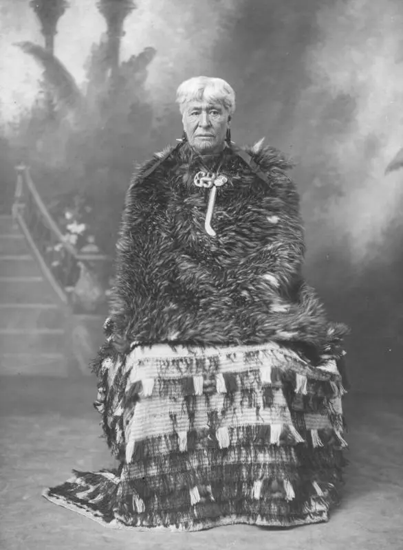 A portrait of a Māori woman