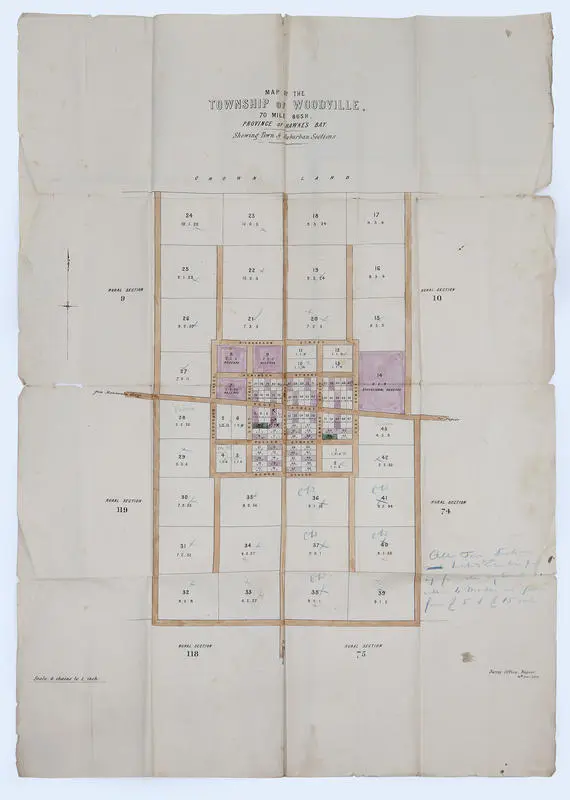 Map, Woodville