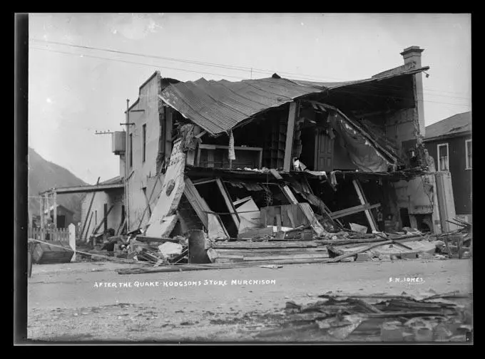 After the Quake - Hodgsons Store Murchison
