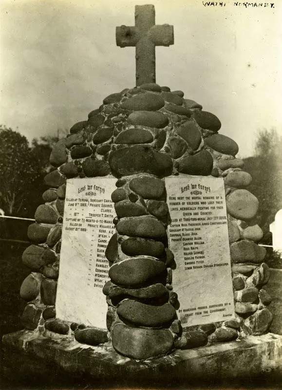 Taranaki Land Wars memorial near Camp Waihi