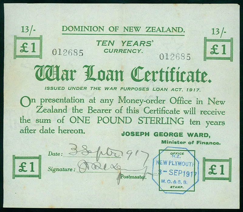 War Loan Certificate