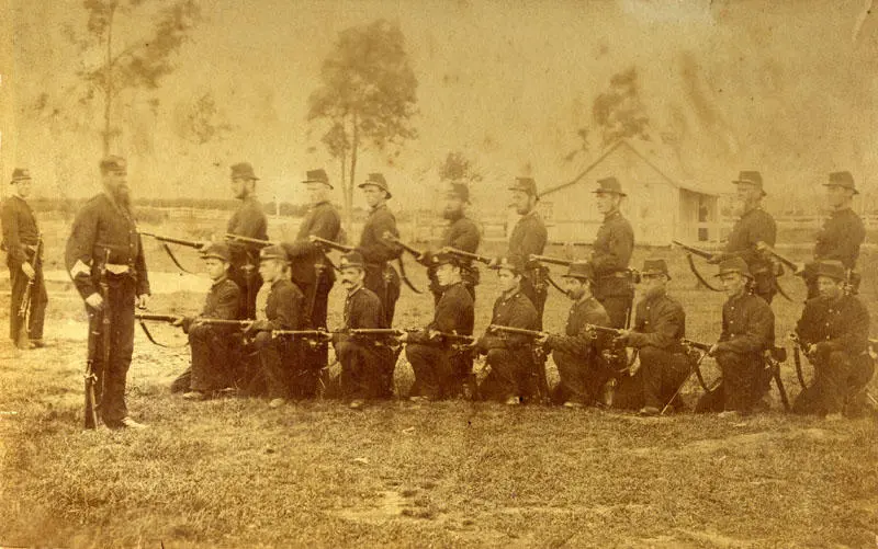 Armed Constabulary with Rifles Ready
