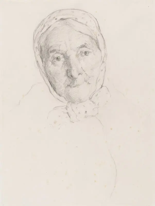 Study of Old Irish Woman