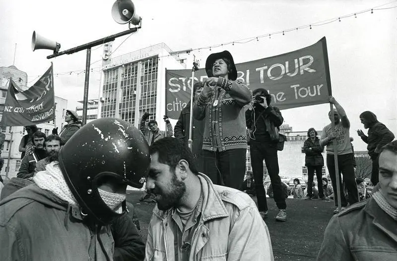 Photograph – Springbok tour protest