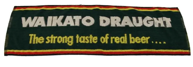 Bar towel – 'Waikato Draught, the strong taste of real beer...'