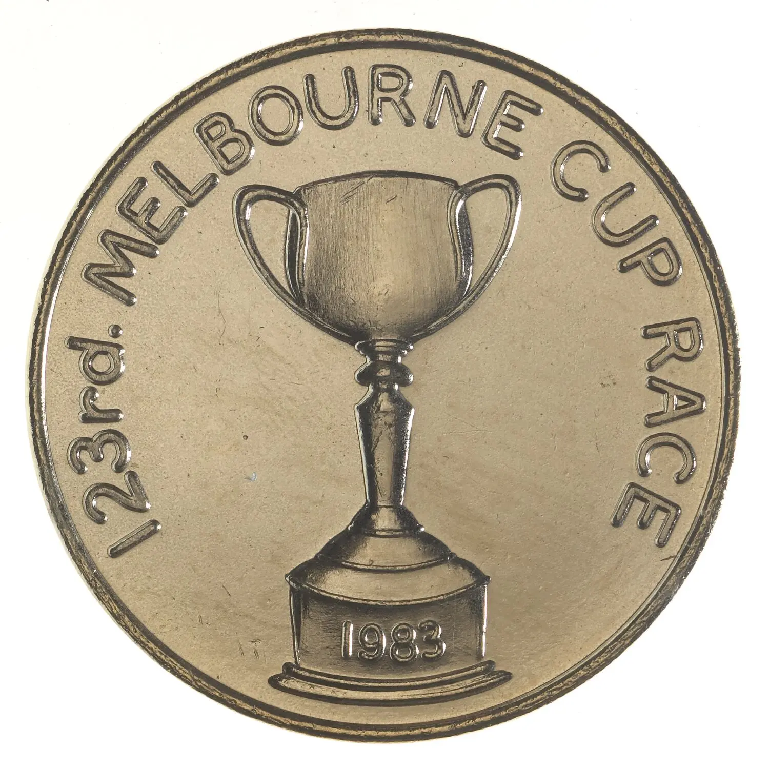 Medal - 123rd Melbourne Cup, M.R. Roberts Ltd, New South Wales, Australia, 1983