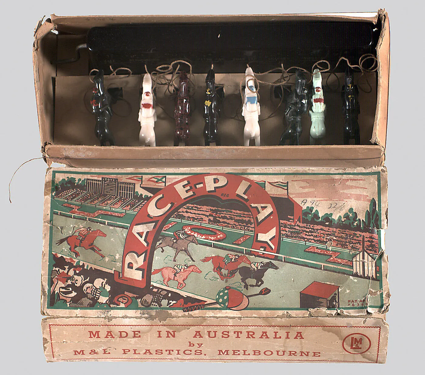 Game - M & L Plastics, Raceplay Horse Racing Game,  Melbourne, 1945