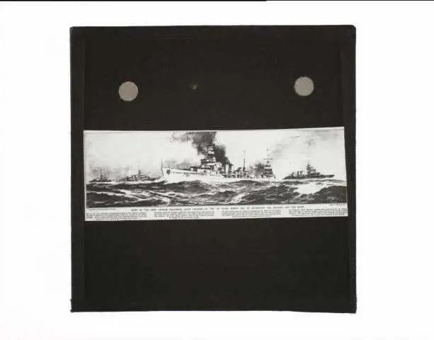 Lantern Slide - First Cruiser Squadron, 1923