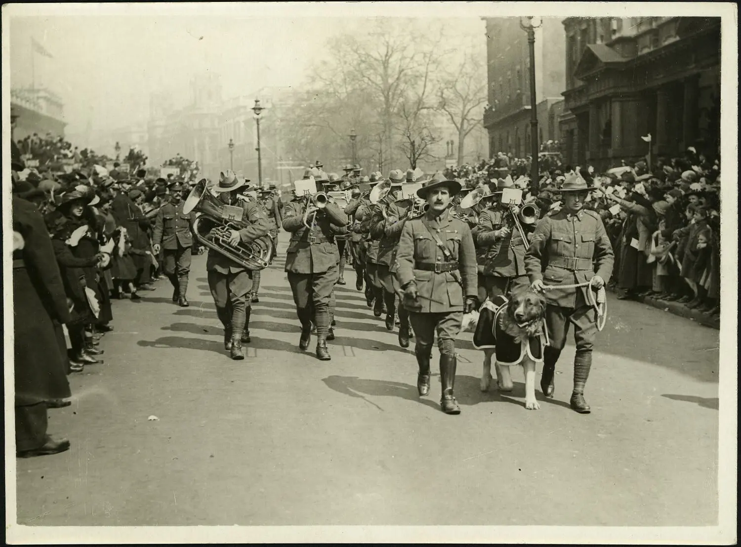 Photograph - New Zealand Servicemen, Anzac Day Parade, London, 1916