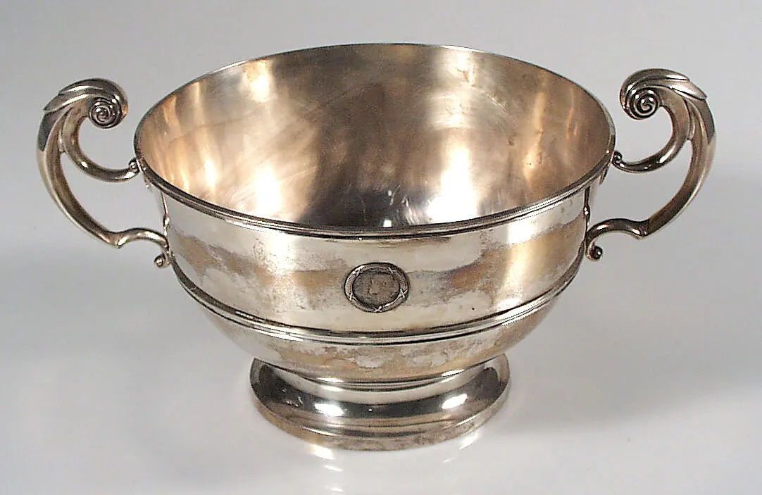 Silver Rose Bowl & Cups, Elkington & Co.