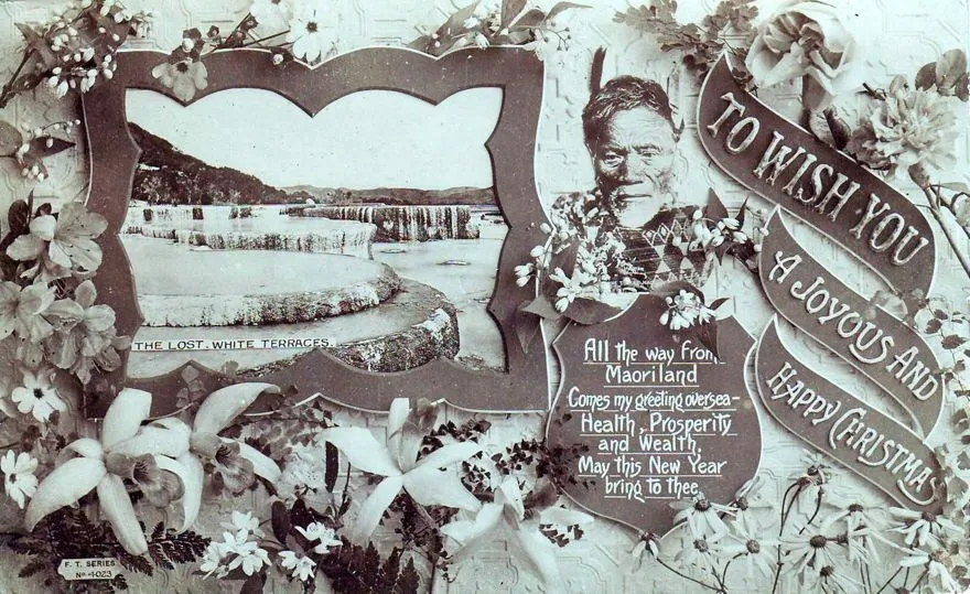 "Maoriland" Christmas postcard, 1920's ?