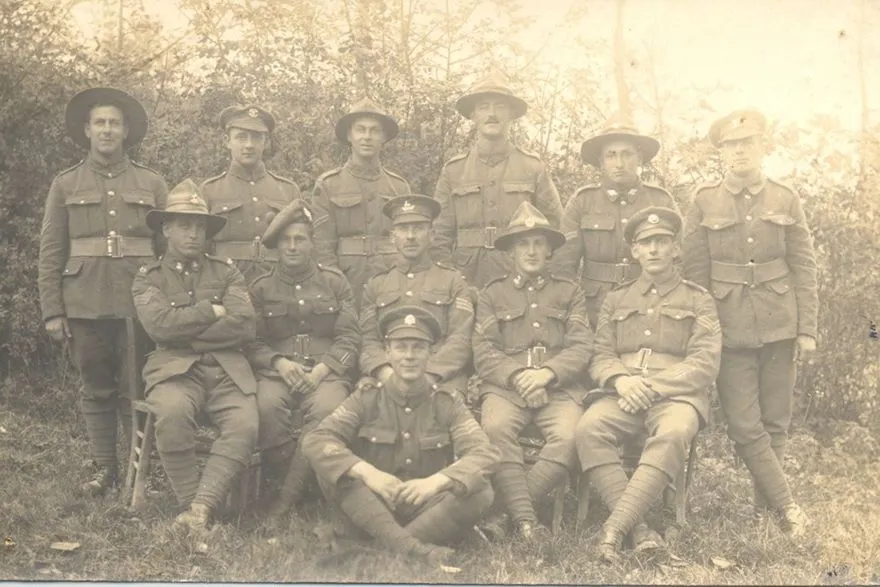 Group of World War 1 soldiers