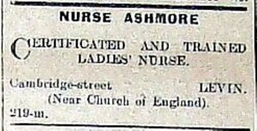 1916 Nurse Ashmore Levin
