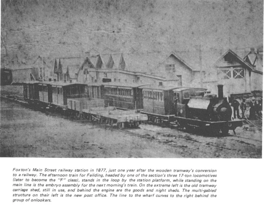 Foxton Railway Station, 1877