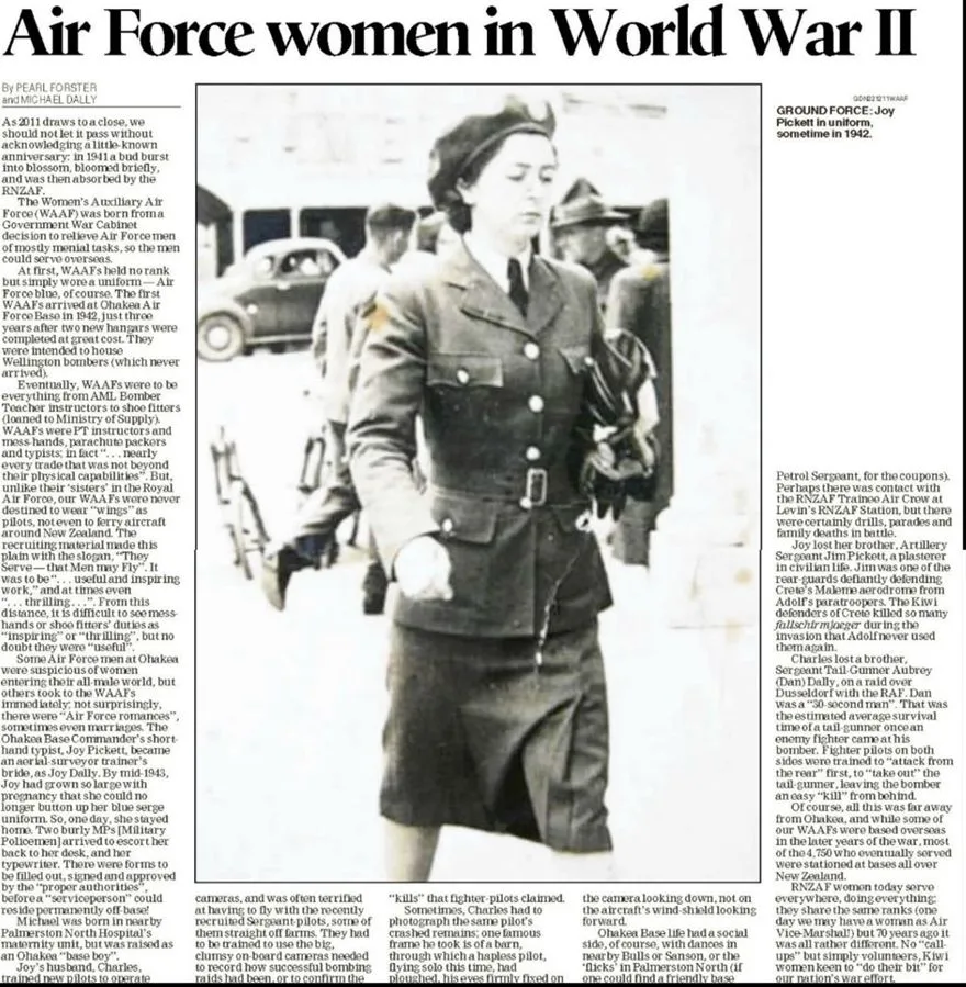 Air Force women in World War II 23 Dec 2011