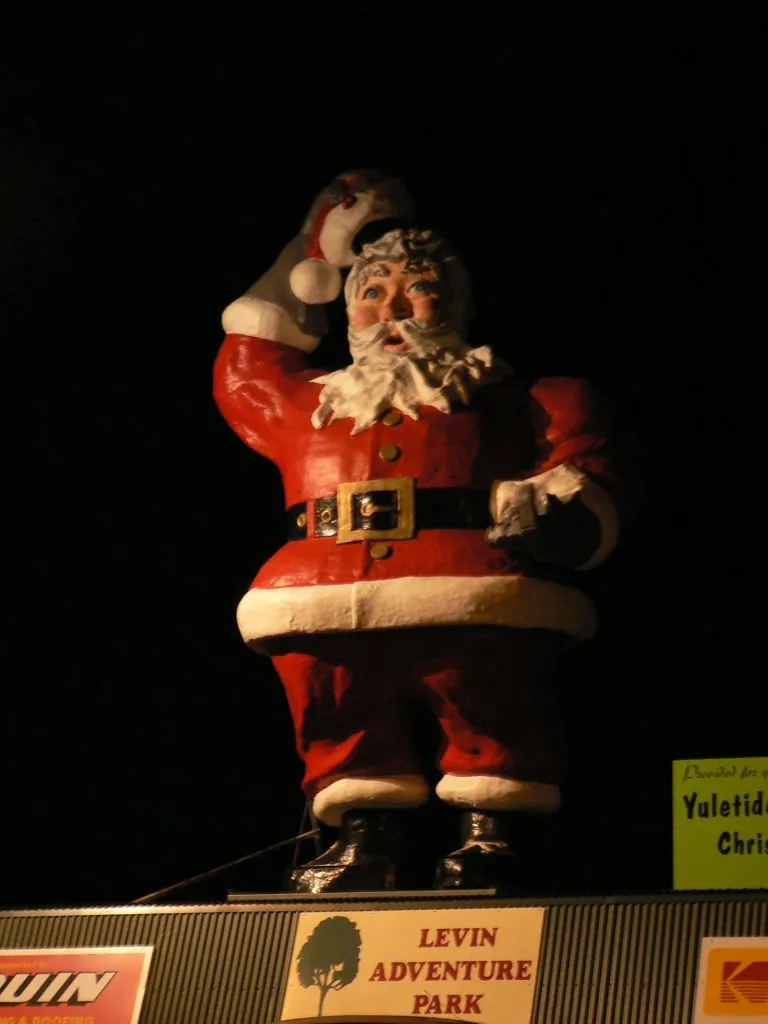 Father Christmas at night