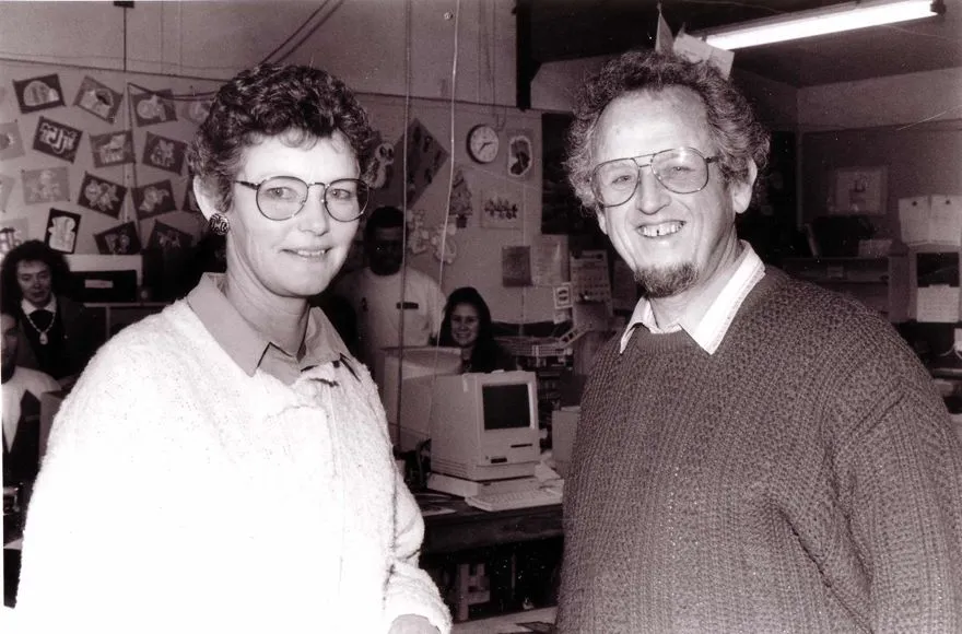Mr Laird and Mrs Batten -Teachers, 1994