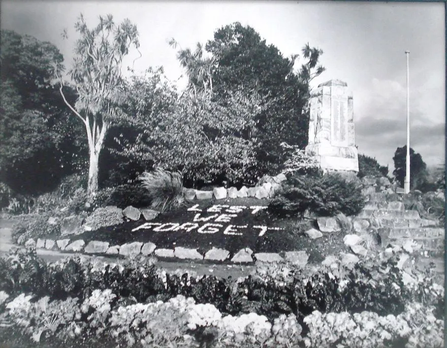 War Memorial, Levin Public Gardens, 1982