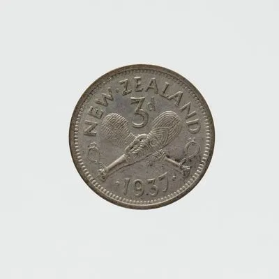 New Zealand Threepence coin