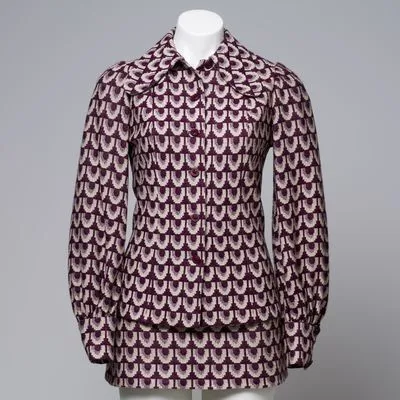 Three piece ensemble worn by Irene Combe