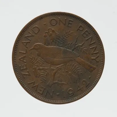 New Zealand One Penny coin