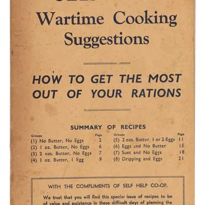 'Self Help: Wartime Cooking Suggestions' cookbook