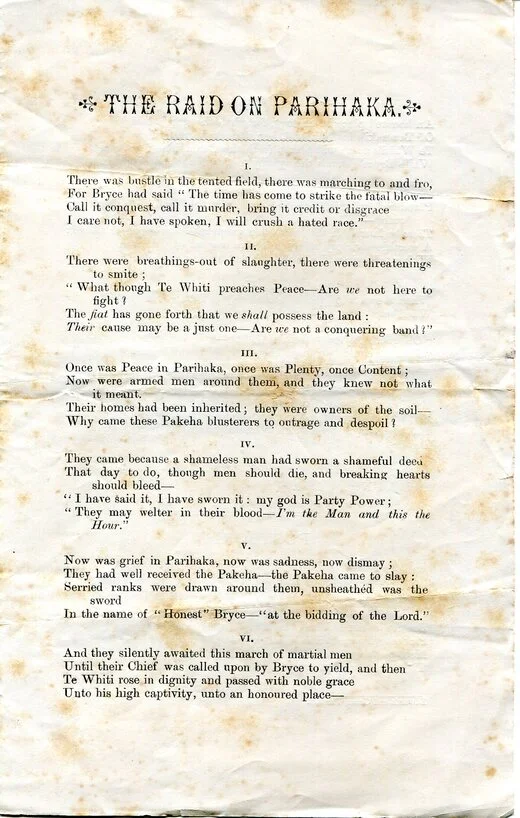 The Raid on Parihaka, (Page 2/3) by Samuel Croumbie-Brown, 6 Nov 1881