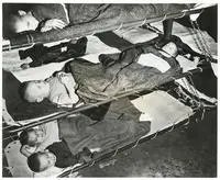 Polish Orphans Sleeping on Their Way to New Zealand from India