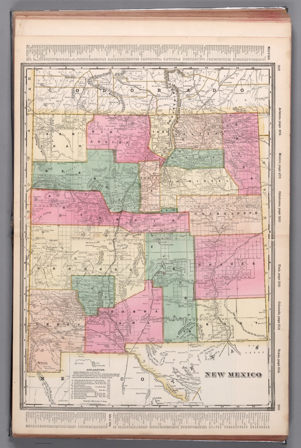 New Mexico. 1899, by Geo. F. Cram.