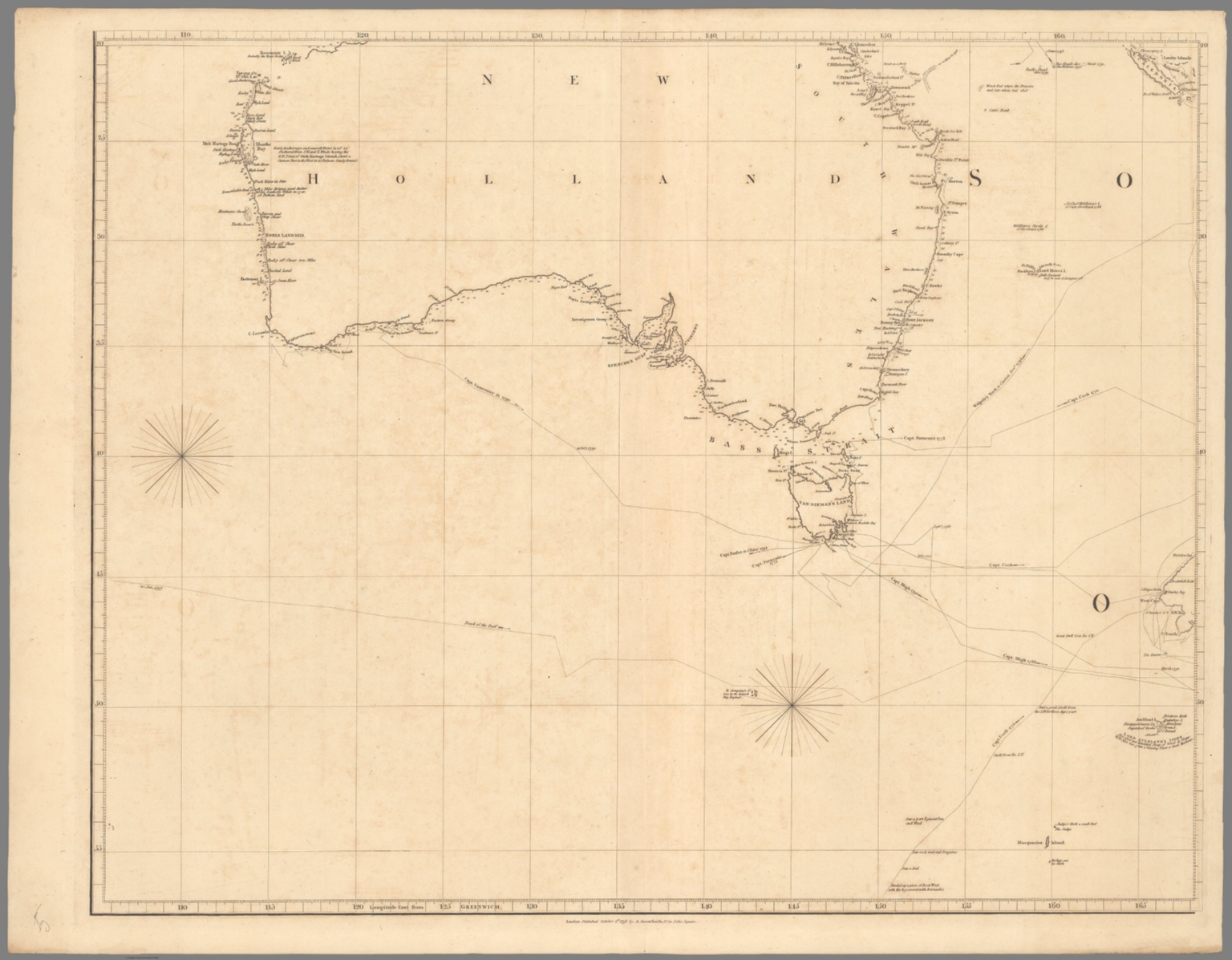 Chart of the Pacific Ocean ... (Australia, Philippines, China, etc.) London: Published October 1st. 1798, by A. Arrowsmith.