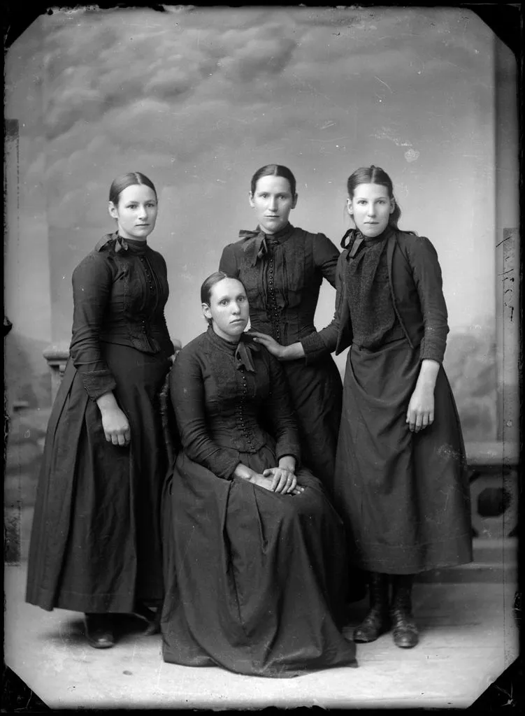 Unidentified group of young women
