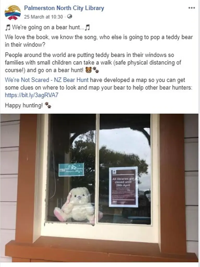 Bear hunt Facebook post