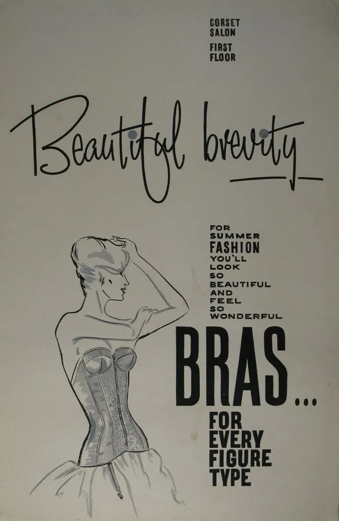 Milne and Choyce advertising poster for corsetry