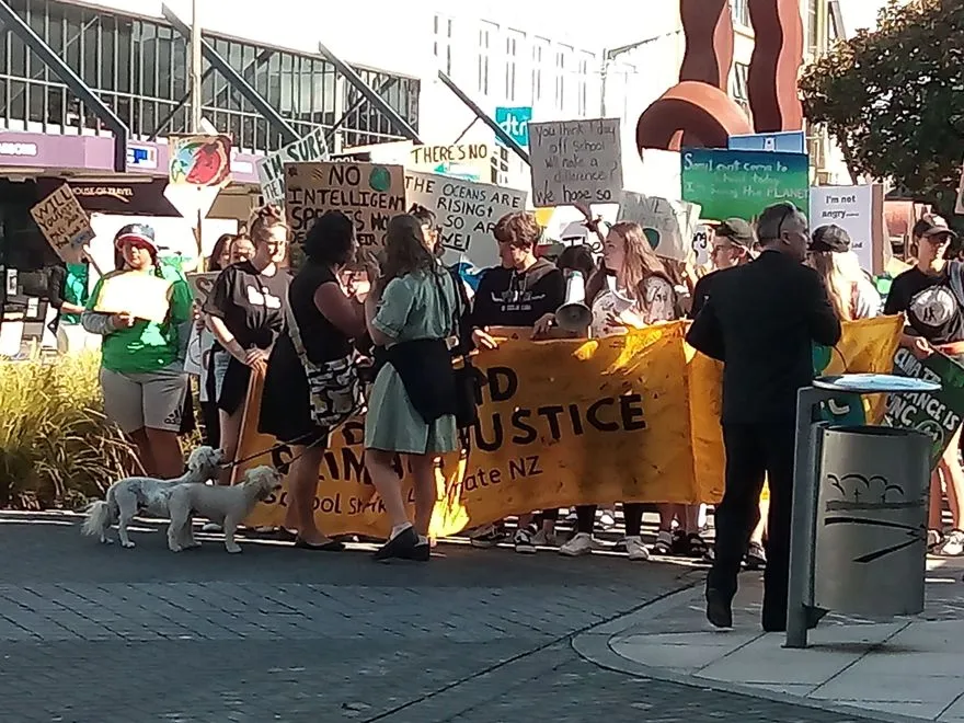 Student protest for action on climate change