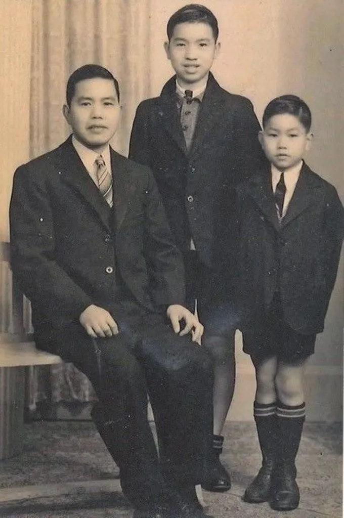Ngan Poy Chong and his sons Sun Park Ngan and Joy Park Ngan