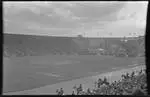 Wembley Stadium, horsemen at side, [opening or closing ceremonies, British Empire Exhibition, Wembley, London, England, c1924 to 1925?]