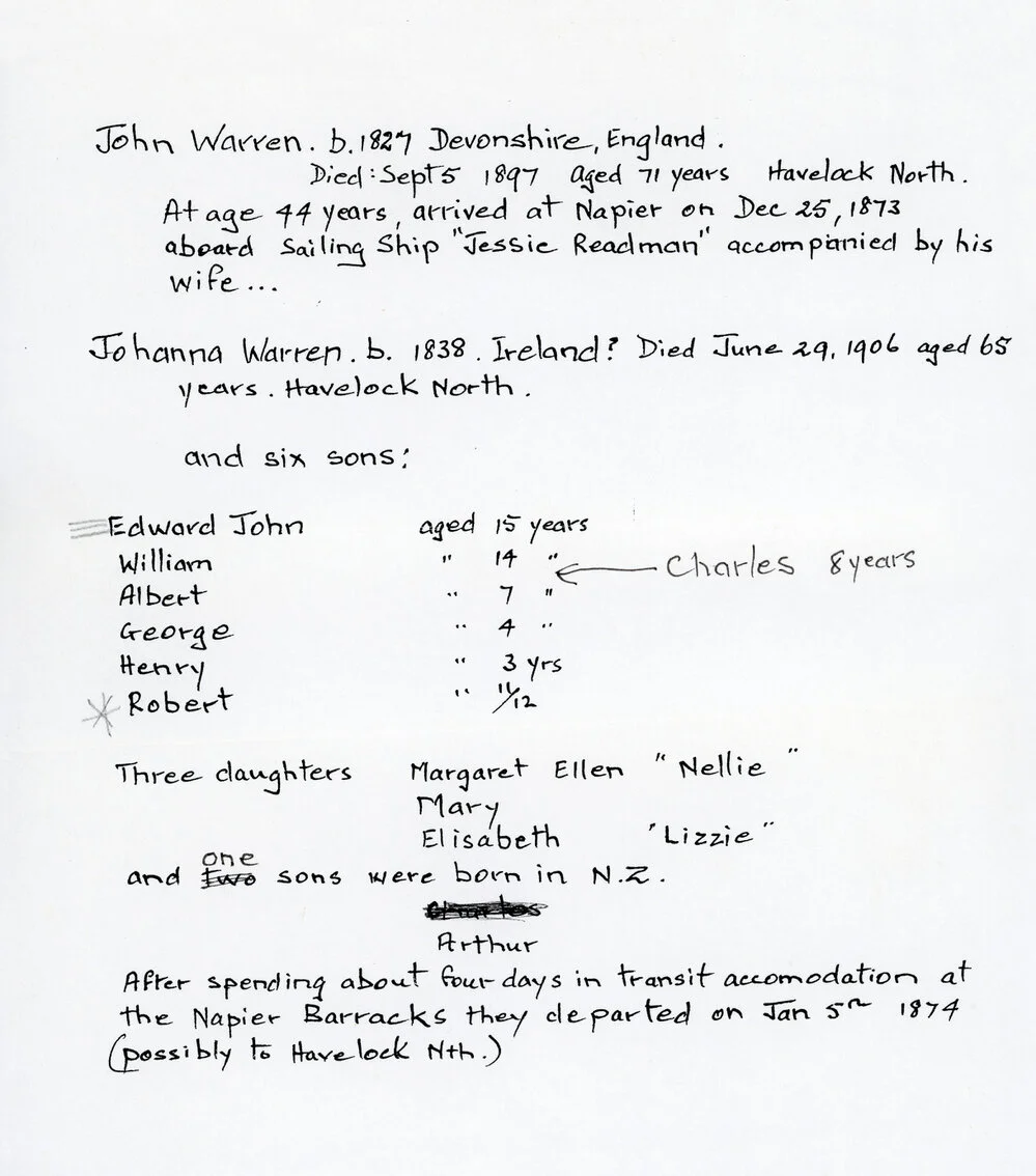 Brief History of the Warren Family