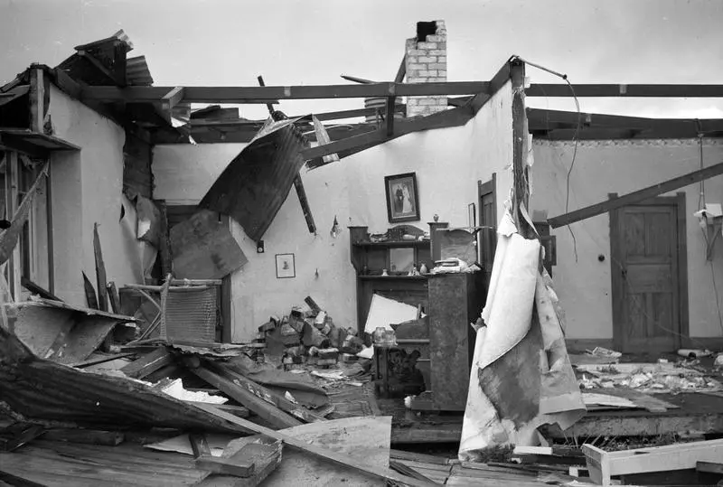 House destroyed by Frankton tornado