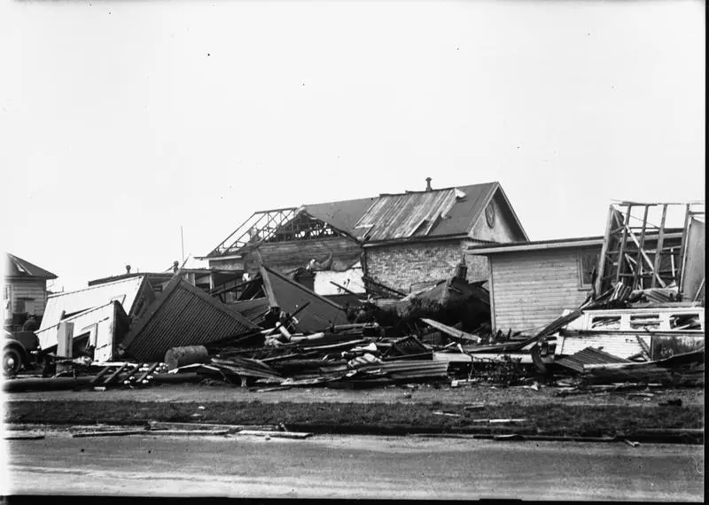 Tornado damaged Masonic lodge